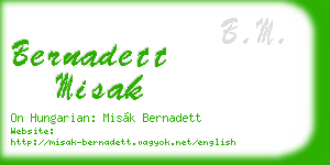 bernadett misak business card