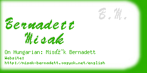 bernadett misak business card